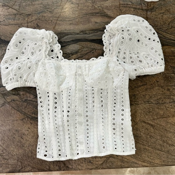 CHARO RUIZ IBIZA Ella Embroidered Corset Top (T3) - Picture 3 of 11